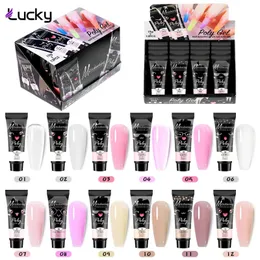 Lakier do paznokci 12 Kolory Szybkie przedłużanie Zestaw cekiny 15 ml żel paznokci GLITTER BUDOWNIK BUDOWNIKA Paznokcie do manicure paznokcie