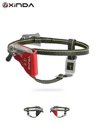 Cordas de escalada Xinda Outdoor Rock Climbing Foot Ascender Riser com Pedal Belt Grasp SRT Rope Gear Anti Fall Off Left Right foot ascend 231021