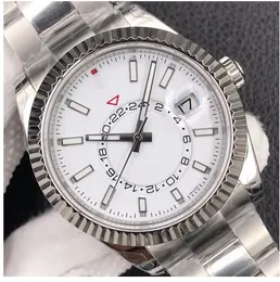 새로운 도착 Sky 3A 거주자 시계 42mm 남성 사파이어 유리 오이스터 스틸 자동 기계식 Withwatches L16