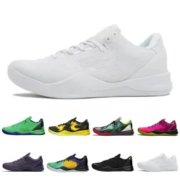 Proto 8 8S Mens Basketball Shoes Triple White Superhero Sulfur Electric Prelude Reflection Mambacurial FTB Black Mamba Easter Men Switch Switch Sneakers 40-46