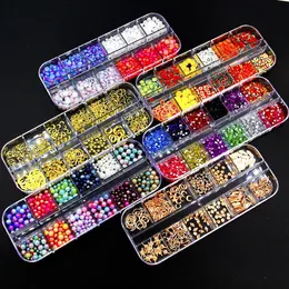 Nagelkonstdekorationer blandar glitter paljetter för harts mjuka keramik guldfolier diy uv crystal epoxy mögel fyllmedel smycken tillverkningar 231020