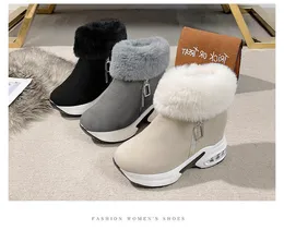 Дизайнерские женские мужские ботинки Зимние белые черные серые Боковые молнии коричневого цвета Ботильоны Обувь на открытом воздухе Нескользящая мужская дышащая хлопковая зимняя обувь для сохранения тепла