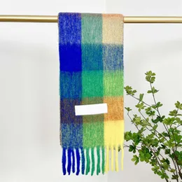 Scarf for men cashmere AC designer scarf cashmere scarf unisex plaid tassel sciarpa colorful checkered luxury scarfs fashionable 38*240cm hj01