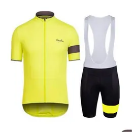 사이클링 저지 세트 2021 Rapha Pro 팀 짧은 슬리브 사이클링 저지 Ropa Ciclismo 통기 가능한 경주 자전거 의류 MTB 자전거 옷 Dhawt