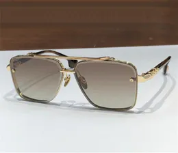 Ny modedesign Square Solglasögon 5239 Utsökt K Guldram Cut Lens Retro Form Populär och generös stil High End Outdoor UV400 Protection Glasses