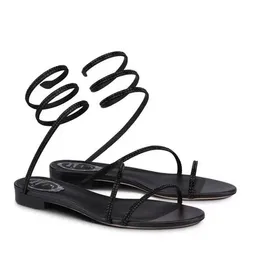 상자 패션 디자이너 Cleo Crystals Sandals Sandals Sprass Sprass Shoes Rhinestone Black Evening Shoe Women High Heeled Luxury Designers Dress Shoe