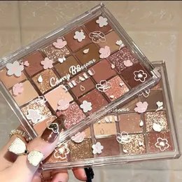 20 color eye shadow palette Pink and brown Color palette Be waterproof