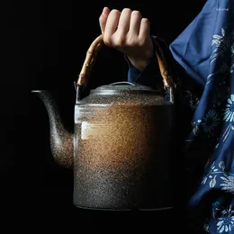 Höftkroppar Kina keramiska stor kapacitet japansk stil tekanna retro pitcher te vatten karaffe kanna cool vattenkokare