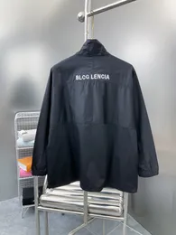 BLCG Lencia Mens Ceketler Rüzgar Derbazı Zip Kapşonlu Şerit Dış Giyim Kalitesi Hip Hop Tasarımcısı Moda İlkbahar ve Sonbahar Parkas Marka Giyim 5244