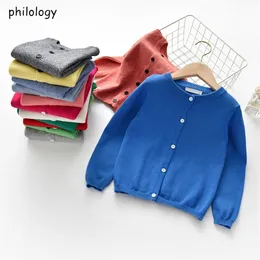 Cardigan PHILOLOGY spring autumn Knitted Cardigan Sweater Baby Children Clothing Boys Girls Sweaters Kids Wear baby boy clothes winter 231020