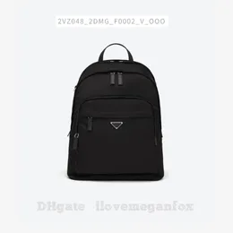 Mochila de bolsas de moda em nylon e couro reciclado estilo preto item nº: 2VZ048_2DMG_V_OOO