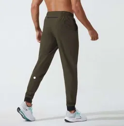 Lu Womens Ll Erkekler Jogger Uzun Pantolon Sport Yoga Kıyafet Hızlı Kuru Çizme Spor Salonu Cepleri Sweetpants Pantolonlar Erkekler Sıradan Elastik Bel Fitness187