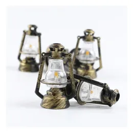 Novelty Items Mini Home Furnishing Decoration Creative Retro Light Kerosene Lanterns Decor Gift Wood Craft Ornaments Sn5152 Home Garde Dhn15