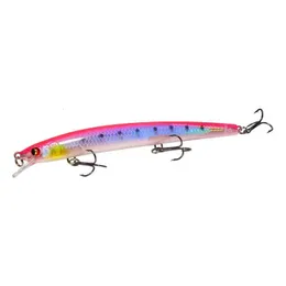 Yemler Biyonik balıkçılık cazibesi minnow jerkbait 135cm 155g Topwater yüzen 3d gözler sert sallanma deniz bas pesca tackle 231020