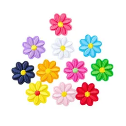 Notions Colorf Gänseblümchen-Blume, bestickt, zum Aufnähen oder Aufbügeln, für Kleidung, Hosen, Hüte, Jeans, Rucksäcke, Drop-Lieferung