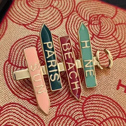 Designer Jewelry Brand Brooches Pins Copper Gold Plated Sier Crystal Brooch Marry Women Wedding Suit Clothing Pin Party Fashion nice vvvv