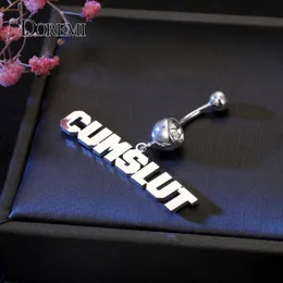Nameplate belly ring best sale