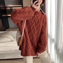 Womens Sweaters Vintage Top Loose Lazy Knit Sweater Casual Round Neck Long Sleeve Solid Women Coats And Jackets From 24 09 DHgate