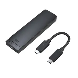 LENTION Gabinete SSD USB C para NVMe SATA M.2, adaptador de disco rígido USB 3.1 Gen 2 M Key BM Key, suporta UASP para tamanho SSD 2280/2260/2242/2230, compatível com Mac OS, Windows, Linux, mais