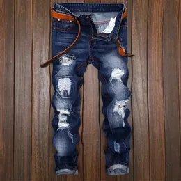 Erkek Hoodies Sweatshirts Jeans erkek kot pantolon yırtık kot pantolon erkekler yüksek kaliteli düz s ünlü marka motosiklet kot pantolon artı 231021