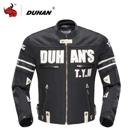 Jaquetas masculinas Duhan Verão Motocicleta Jaqueta Homens Malha Respirável Equitação Moto Jaqueta Motocicleta Body Armor Protetor Moto Cross Roupas 231020