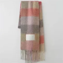 Scarves for Men Women Ac Winter Designer Scarf Long Tassel 240cm Big Size Warm Colorful Plaid Schal Wool Soft General Style Cold Proof Hj01