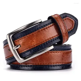 Ceintures Ceinture Pour Hommes Mode Casual Mâle Jeans Affaires Pu En Cuir Véritable Boucle Ardillon En Métal Haute Qualité Ceinture