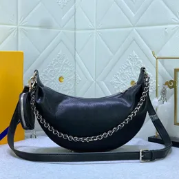 Baia mm omuz çantaları kadın tasarımcı yarım ay çantaları mini torba çanta ile kadın tasarımcı çanta zinciri sap moda tote crossbody yüksek kaliteli perforasyon deri