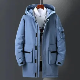 Gilet da uomo 90 Piumino d'anatra bianco Piumino lungo caldo con cappuccio spesso Cappotto da uomo casual di alta qualità Cappotto invernale antivento da esterno 231020