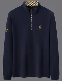 23ss designer polo shirt autumn mens t shirt long sleeve plaid collar luxury horse embroidery tshirt mens clothing