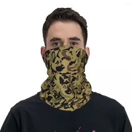 Halsdukar Pet German Shepherd Dog Camouflage Mask Scarf Merchandise Neck Cover Bandana Summer vandring huvudbonader unisex hela säsongen