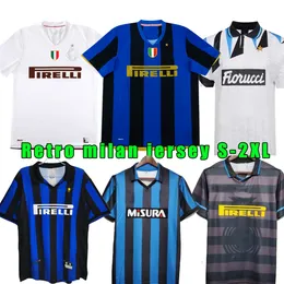 07 08 Retro Finals 2009 10 Milito Sneijder Zanetti Jersey Soccer Jersey 97 98 99 Djorkaeff Baggio Adriano Milan 10 11 02 03 04 05 08 09 Inters Away Football Shirt