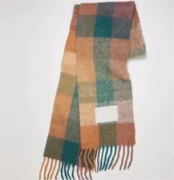 Cashmere scarf designers thicken warm plaid AC luxury scarf autumn and winter large size echarpe casual shawl couple warm wool scarf green blue yellow hj01