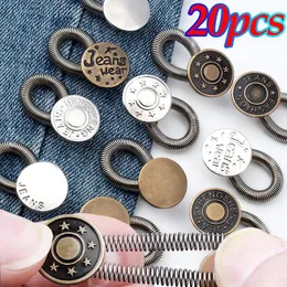 Cintos prendedor primavera metal botão extensor calças jeans magia escalável costura livre ajustável cintura expandir fivela expansores de cintura