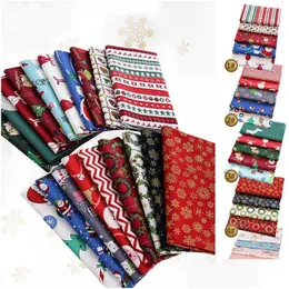 Christmas Serieswork Fabric Diy Sewing Twill 100% Cotton For Baby Clothes Bedding Textile Tilda Quilting Tissus Drop Delivery