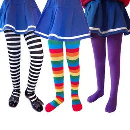 Leggings collants halloween cosplay crianças listra meia-calça meias bebê meninos meninas collants crianças trajes de festa de máscaras 231020