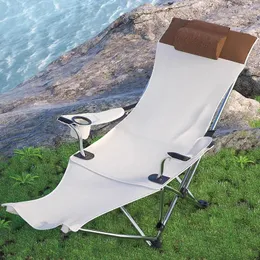 Mobília de acampamento pesca dobrável cadeira reclinável sun chaise cama branca metal portátil acampamento sillas plegables varanda