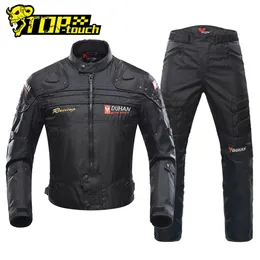 Herrjackor Duhan Motorcykeljackor Män Riding Motocross Racing Jacket Suit Moto Jacket Vattentäta Cyleproof Motorcykel Klädskydd 231020