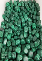 Pietre di malachite burattate sfuse da 12 libbre provenienti dall'Africa Forniture di pietre preziose naturali lucidate per Wicca Reiki e guarigione con cristalli energetici W1189564