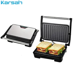 Inne narzędzia kuchenne 750 W Household Mini STEAT MAMBURGER Hamburger Smażd Electric Electric Maker Non Stick Surface Grill Toster UE Wtyczka 231021