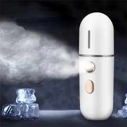 Mini Portable Humidifier Nano Mister Facial Steamer Device Beauty Sprayer Hydrating Apparatus Cold Spray Apparatus Rechargeable