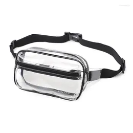 Taille Taschen Klare Tasche Frauen Geldbörse Große Telefon Fanny Pack Sport Reisen Damen Gürtel Transparent PVC Banana Bum