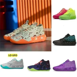 Lamelo Sports Shoes with Shoe Box Ball Lamelo 1 Mb01 02 Basketball Shoes Rick and Rock Ridge Red Queen Not From Here Lo Ufo Black Blast Mens Traine