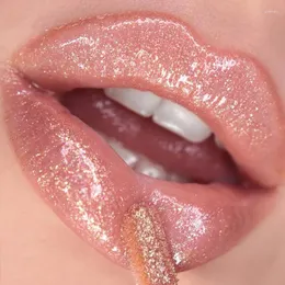 Brillo de labios brillo espejo perla impermeable brillo Sexy brillo de labios hidratante duradero transparente gelatina lápices labiales maquillaje cosméticos