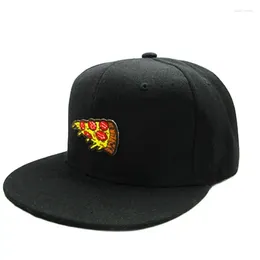 Bollmössor Pizza broderi bomull Baseball Cap Hip-Hop justerbara snapback-hattar för män och kvinnor 145