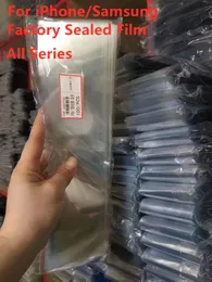 OEM Ny Plastic Factory Sealed Screen Sticker Film för iPhone X XR XS 11 12 13 14 15 Pro Max Samsung Galaxy S20 Obs 20U J5 Z Fold All Series DHL Gratis frakt