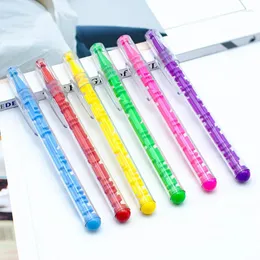 Caneta esferográfica criativa kawaii colorida, quebra-cabeça para estudantes, presente, papelaria escolar