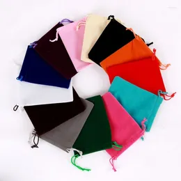 Gift Wrap Color Jewely Display Bag Flannel Drawstring Pouch Party and Wedding Package Velvet 5x7cm 7x9cm 8x10cm 10x15cm