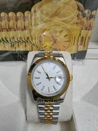 Com caixa original Relógio de luxo de alta qualidade 41mm Presidente Datejust 116334 Sapphire Glass Asia 2813 Movimento Mecânico Automático Mens Relógios 95