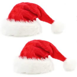 Beanieskull Caps Yıl 2024 Peluş Noel Şapkası Yetişkinler Çocuklar Noel Süslemeleri Noel Noel Baba Hediyesi Sıcak Kış Kapakları Navidad Noel 231021